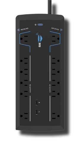 "B" Stock ELAC Protek PB-12W-B 12 Outlet Smart Surge Protector with Wi-Fi