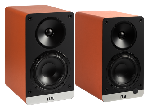 "B" Stock - Debut ConneX Powered Bookshelf Speakers in Orange (Pair)