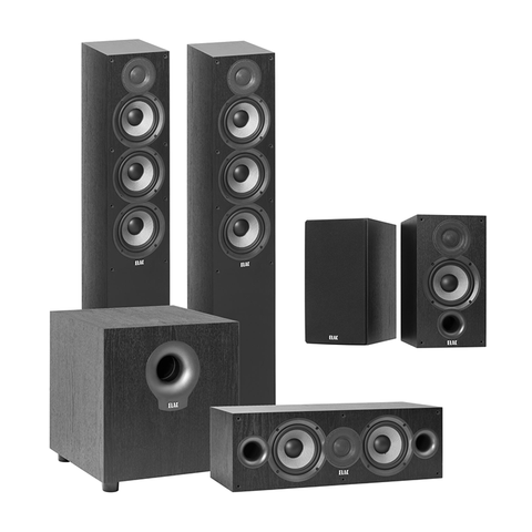 Debut 2.0 5.1 Channel 6-1/2" Home Theater Speaker Package (Tower Fronts)